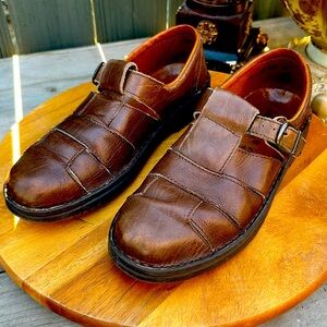 Josef Seibel Premium Oxford Huarache Buckle Woven Leather Sandal shoe EU…